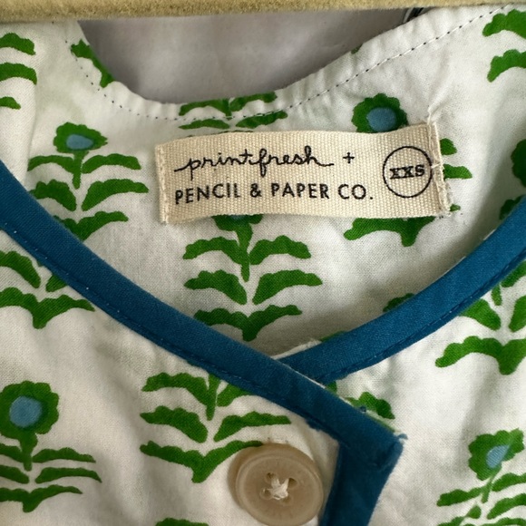 NWOT Block print house dress with wrap - Picture 2 of 2